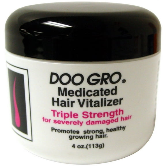 DOO GRO Triple Strength Medicated Hair Vitalizer, 4 oz (Pack of 3)