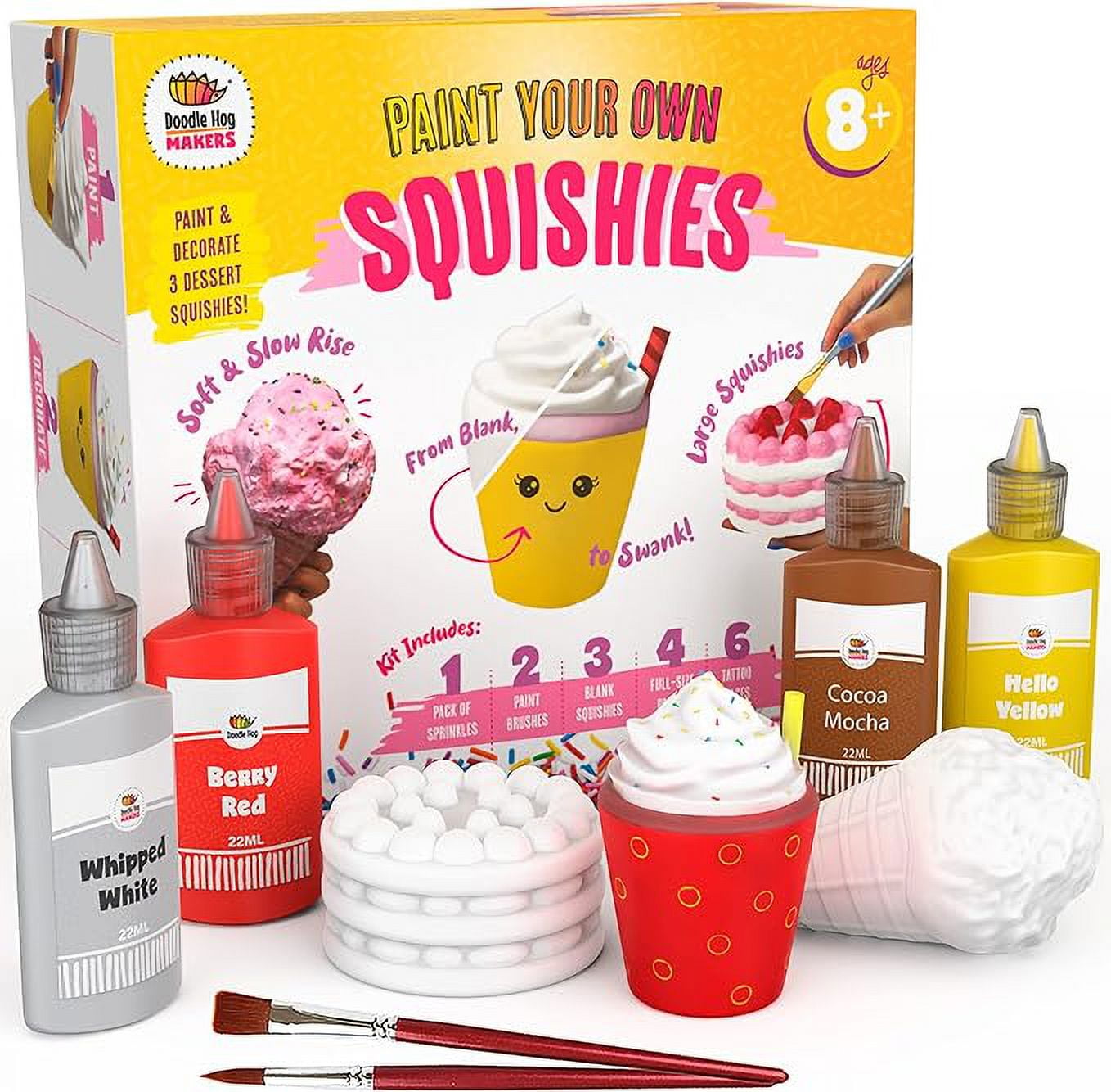 DOODLE HOG Food Squishies Kit Squishy Maker Crafts for Girls Ages 8