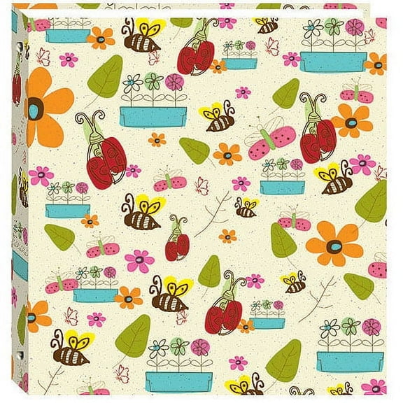 DOODLES Design 3-ring album w EZ-stick magnetic pages