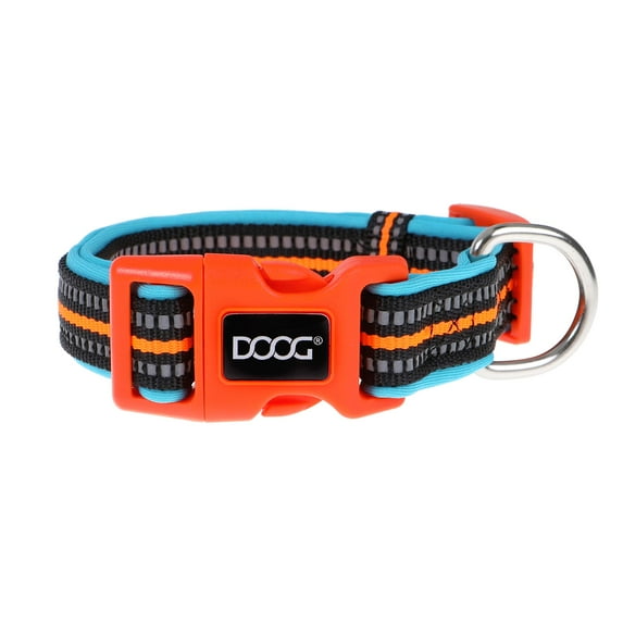 DOOG - Soft and Breathable Neoprene Padded Adjustable Dog Collar Available: XSmall, Small, Medium, and Large Dogs and Puppies for Walking, Running, Water Friendly Pool Lake Beach Swimming