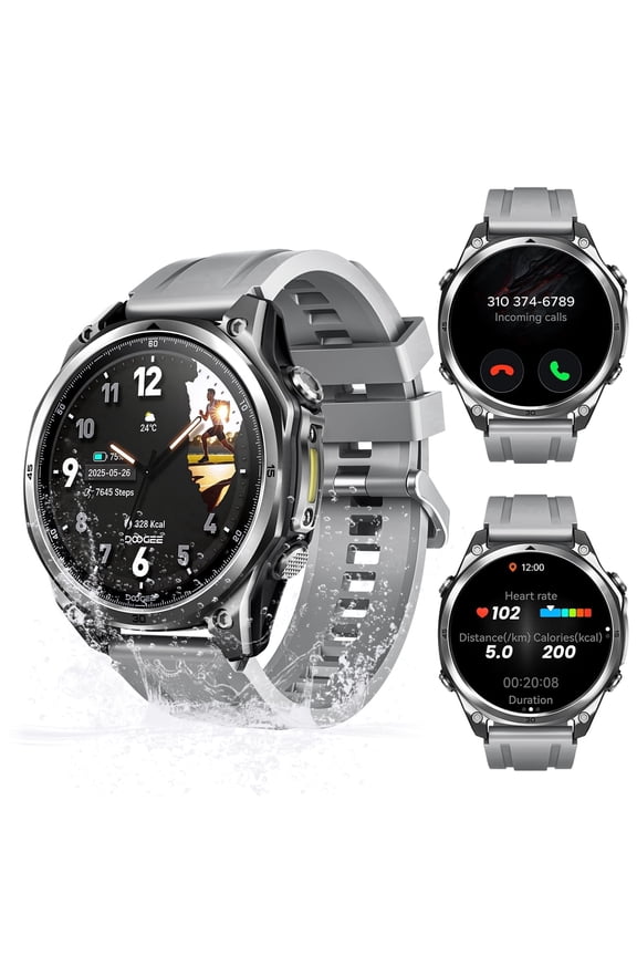 ANYWISE W1 LITE Men’s Digital Watch, 1.43" AMOLED Touchscreen, Waterproof Casual Electronic Wrist Watch for Daily Use