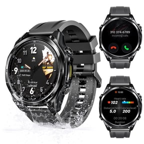 DOOGEE Smart Watch for Men, 1.43''AMOLED Smart Watch for Android/Ios, Answer/Make Calls,170+ Sports Modes, 3ATM Waterproof Fitness Tracker, for Gift
