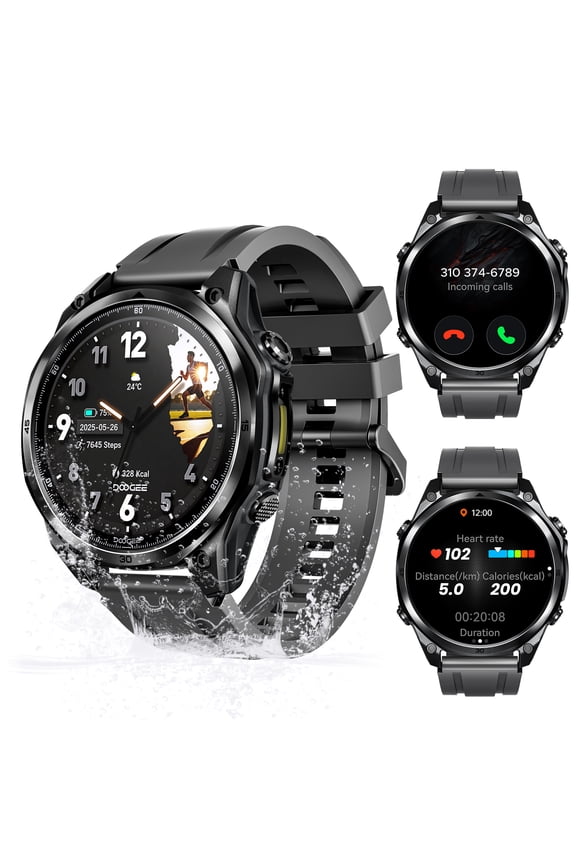 ANYWISE W1 LITE Men’s Digital Watch, 1.43" AMOLED Touchscreen, Waterproof Casual Electronic Wrist Watch for Daily Use