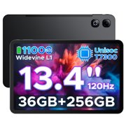 DOOGEE Android 16 Tablet 13 inch,36GB+256GB/TF2TB,11000mAh/18W 13 Inch Tablet,120Hz Display,7.7mm ultra-thin,13MP+8MP/Bt5.4/WiFi 5/GPS/Face Id