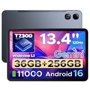 DOOGEE Android 16 Tablet,36GB+256GB/TF2TB,11000mAh/18W 13 Inch Tablet,120Hz Display Android Tablet,13MP+8MP Camera/BT5.4/Wifi 5/Face Id