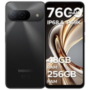 Doogee B10 Android 16 Cell Phone Unlock,48GB+256GB,7600mAh/33W,IP68/IP69K,6.63"HD+120Hz Helio G100 Octa-Core,64Mp+2Mp+16Mp,4G/Nfc/Fingerprint/Face ID