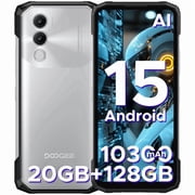 DOOGEE Blade 20 Rugged Smartphone,10300mAh/18W,20GB+128GB/TF 2TB Octa Core Rugged Phone,6.6 HD+ Gaming Phones,16MP Camera,IP68/IP69K Waterproof Phone,Triple Slot/NFC/Face ID/GPS Android 15