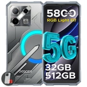 DOOGEE Blade GT Pro 5G Rugged Phone with LED Light, with 32GB+512GB/2TB, 6.72  FHD+120Hz, 5800mAh Battery, 100MP+32MP AI Camera/Face & Finger ID/NFC