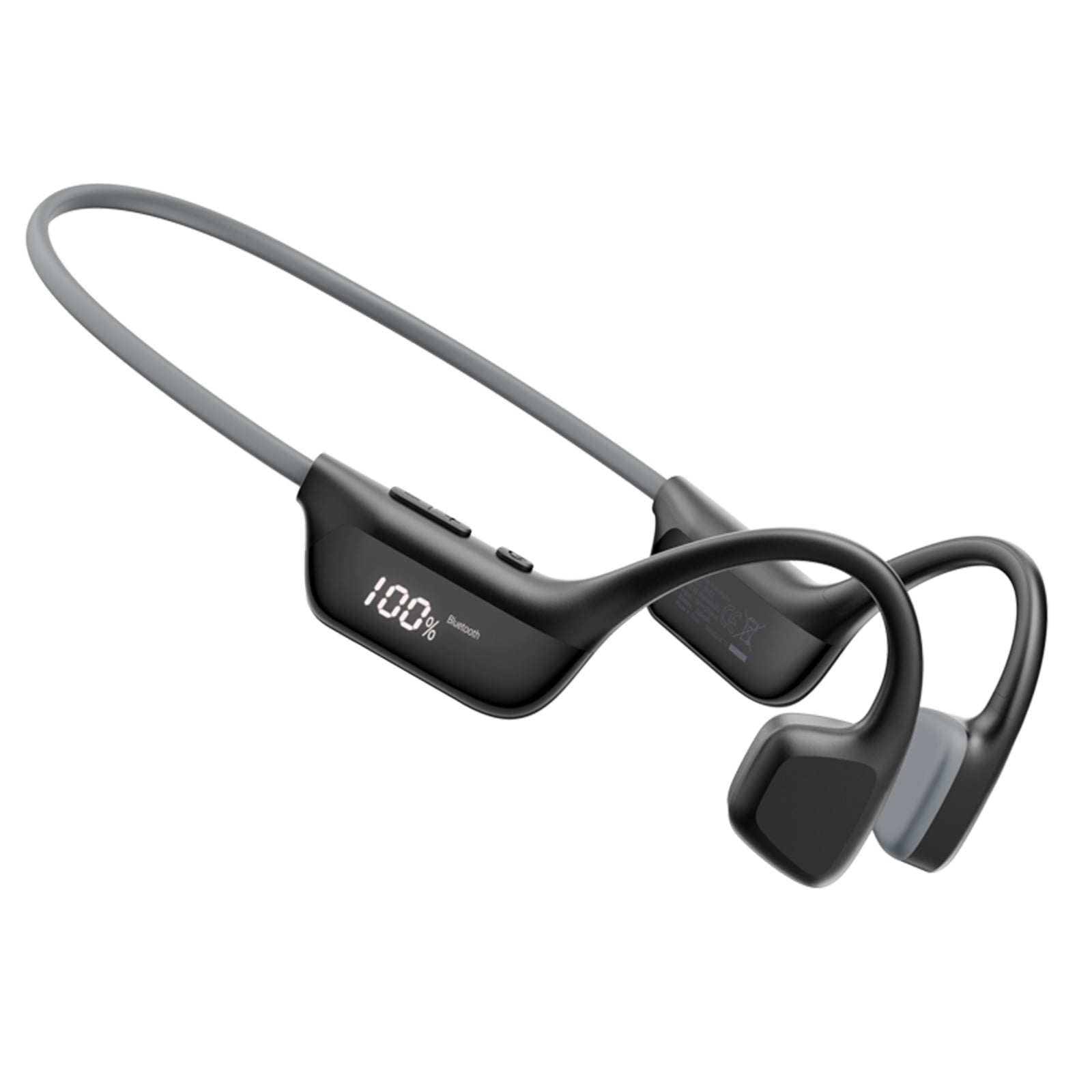 Doogee Bone Conduction Headphones, IP67 Waterproof Open Ear Headphone with LED Power Display, 9H Bluetooth 6.0 Sports Running Headphones, Dual Device Connection for Running, Cycling, Fitness
