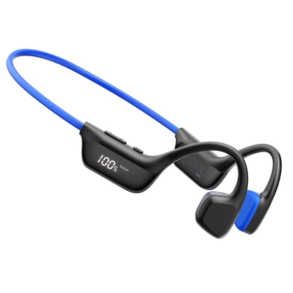 Doogee Bone Conduction Headphones, IP67 Waterproof Open Ear Headphone with LED Power Display, 9H BT6.0 Sports Running Headphones, Dual Device Connection for Running, Cycling, Fitness