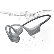 DOOGEE Bone Conduction Headphones, IP68 Waterproof Swim Headphones Wireless BT5.4, Skin Friendly Silicone, 32GB MP3 Mode, Sport Open Earphones for Underwater, Running, Cycling