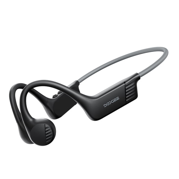 Doogee Bone Conduction Headphone, Open-Back Bluetooth Wireless Sports Headphones, IP66 Sweatproof, 10 Hour Battery Life, with Microphone, Suitable for Cycling, Running, Fitness