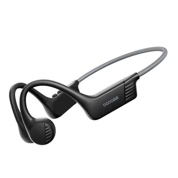 Doogee Bone Conduction Headphone, Open-Back Bluetooth Wireless Sports Headphones, IP66 Sweatproof, 10 Hour Battery Life, with Microphone, Suitable for Cycling, Running, Fitness