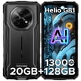 thumbnail image 1 of DOOGEE Fire 5 Pro Rugged Phone,13000mAh Battery,Helio G81 Octa Core,Android 15 with Gemini AI,20GB+128GB/2TB,6.6" HD+90Hz Rugged Smartphone,13MP+8MP,IP68 Waterproof Phone,NFC/OTG/Triple Card Slot, 1 of 11