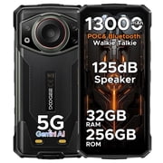 DOOGEE Fire 7 Ultra 5G Rugged Smartphone,13000mAh Battery/33W Fast Charge,32GB+256GB2TB TF,6.6HD+90Hz,IP68/IP69K,125dB Speaker,Nfc,Dual Sim