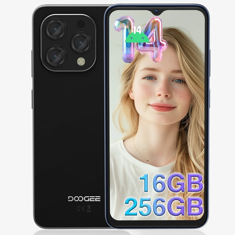 DOOGEE N55 PRO Cell Phone, Android 14 Smartphone, 12GB+256GB