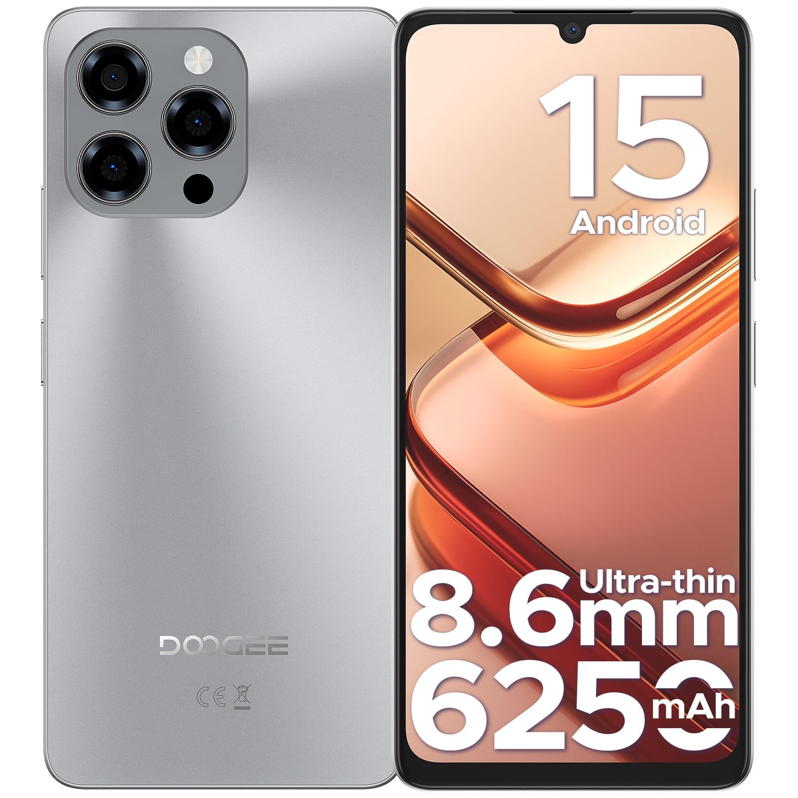 DOOGEE Note 58 Unlocked Cell Phone,Android 15 Smartphone with 32GB