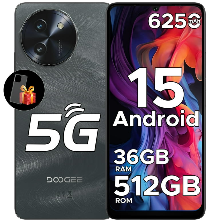 DOOGEE Note 59 Pro+ 5G Android 15 Unlocked Cellphone, 36GB+512GB