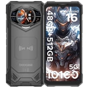 DOOGEE S200 X 2026 Rugged Phone 5G,48GB+512GB/TF 2TB, Android 16 Rugged Cell Phone with 1.32 Amoled Screen,10100mAh/33W,100MP+20MP+20MP Rugged Smartphone,6.72 FHD/120Hz,Waterproof Phone,NFC/OTG
