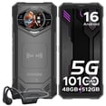 thumbnail image 1 of DOOGEE S200 X Rugged Phone 5G,32GB+512GB/TF 2TB,Latest Android 16 Rugged Smartphone with Bone Conduction Headphones,1.32"Amoled Screen,10100mAh/33W,100MP+20MP,6.72" FHD,NFC/OTG/WiFi6/5G Dual SIM, 1 of 9