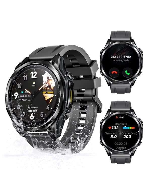 Smart Watch for Men, 1.43''AMOLED Smart Watch for Android/Ios, Answer/Make Calls,170+ Sports Modes, 3ATM Waterproof Fitness Tracker, for Gift