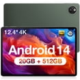 thumbnail image 1 of DOOGEE T30 MAX 20GB+512GB 12.4" 2.5K FHD Display Android Tablet,10800mAh Battery 33W Gaming Tablet,Helio G99 Octa-Core,Dual SIM 4G LTE, 51MP AI Camera,Hi-Res Quad Speakers,Face Unlock,Black, 1 of 7