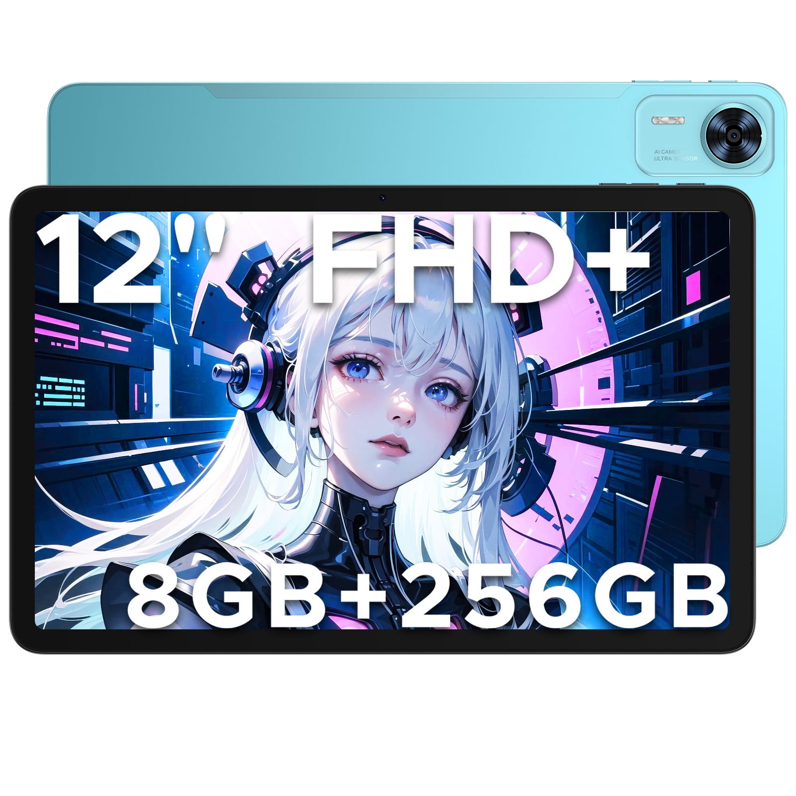 DOOGEE T36 12 inch Android Tablet,2.4K FHD+90Hz Display,32GB+256GB/2TB,8800mAh,Tablet with Sim Card Slot,Wifi 5,Dual Camera,BT5.0,Widevine L1Android