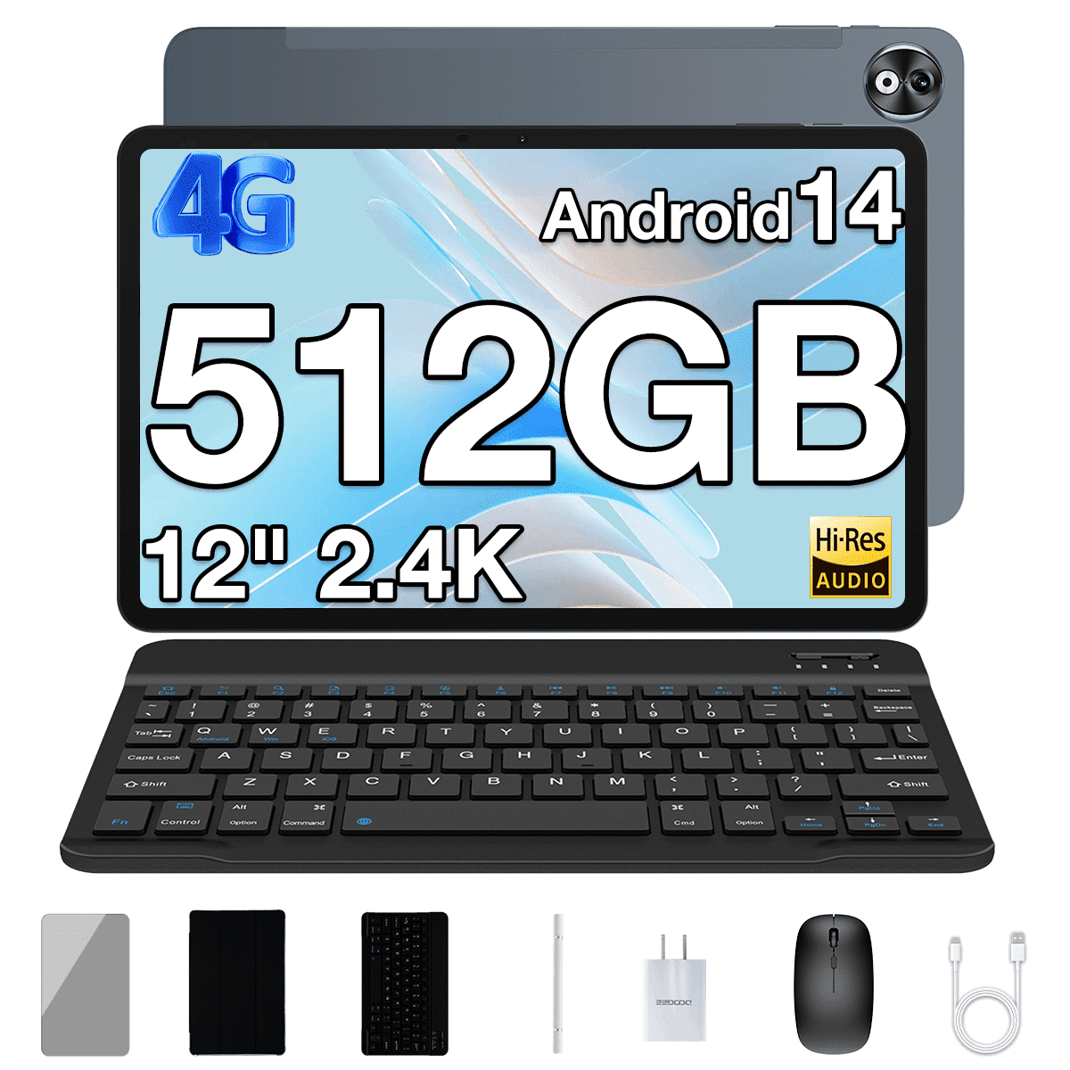 DOOGEE T40 PRO 12インチ タブレット Android タブレット Amazon.com : DOOGEE T40 PRO 12 Inch Android 14 Tablet, 10800mAh