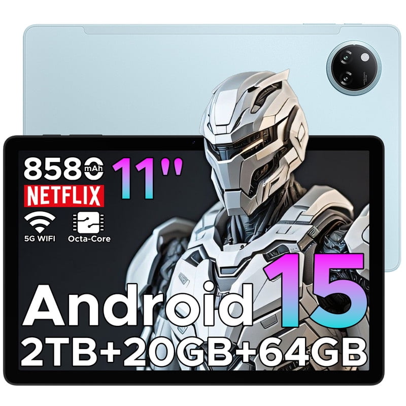 DOOGEE Tab A9+ 11 inch Tablet with 90Hz,8580mAh,20GB+64GB/2TB Octa Core Android Tablet,7.9mm Ultra Thin Gaming Tablets,13MP+5MP,Dual Speakers,Bluetooth 5.0,Face ID,5G WiFi,FM,Widevine L1,GPS,Blue