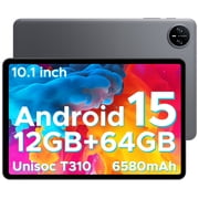 DOOGEE Tab A9 Android Tablet,10 inch Tablet,Octa-core Android 15 Tablets,6580mAh Battery,12GB+64GB,Unisoc T310 Quad Core Tablets,OTG,8MP+5MP,Face Unlock,Gray