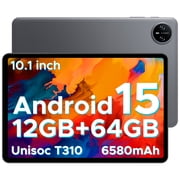 DOOGEE Tab A9 Android Tablet,10 inch Tablet,Octa-core Android 15 Tablets,6580mAh Battery,12GB+64GB,Unisoc T310 Quad Core Tablets,OTG,8MP+5MP,Face Unlock,Gray