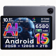 DOOGEE Tab A9 Pro 10.1 Inch Android 15 Tablet ,20GB RAM + 128GB ROM/TF 2TB, 6580mAh Battery,1280x800 IPS HD Touchscreen,5G WiFi, BT5.0, Quad Core