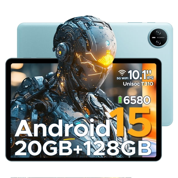 DOOGEE Tab A9 Pro 10 inch Tablet,20GB+128GB/2TB Expand,Quad Core,6580mAh Battery,5G WiFi,BT5.0,Dual Speakers,Dual Camera,Face Unlock Android 15