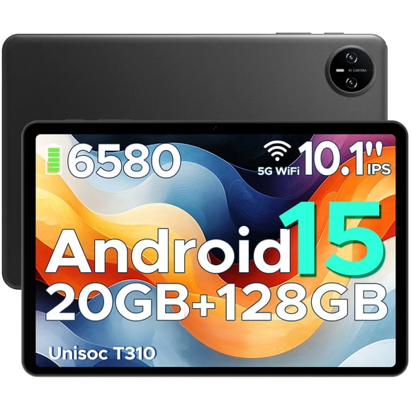 DOOGEE Tab A9 Pro 10 inch Tablet,20GB+128GB/2TB Expand,Quad Core,6580mAh Battery,5G WiFi,BT5.0,Dual Speakers,Dual Camera,Face Unlock Android 15