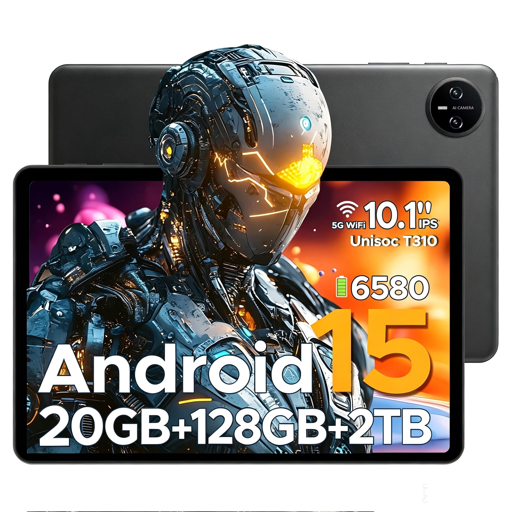 ODEA 12 inch Tablet 2K FHD IPS Android 15, A12 12GB RAM+128GB ROM