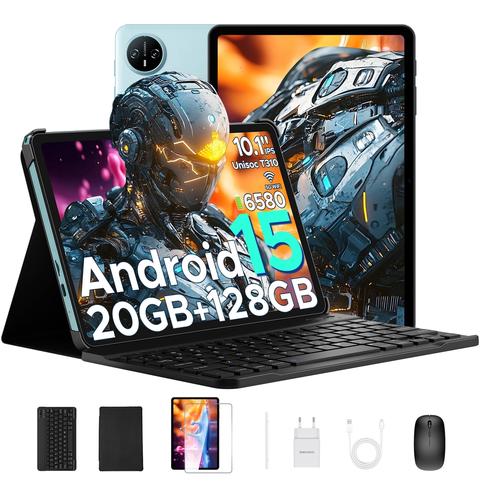 DOOGEE Tab A9 Pro 10 inch Tablet, 20GB+128GB/2TB Expand,Quad Core