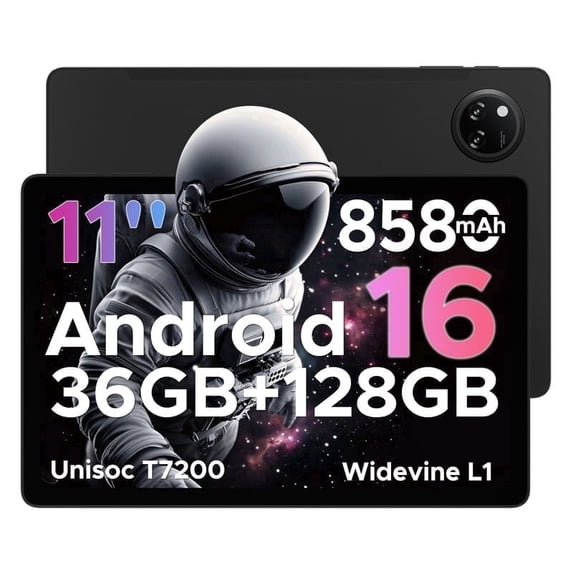 DOOGEE Tab A9 Pro+ Android 16 Tablet,11 inch Tablet with 90Hz Display,30GB+128GB/2TB TF Octa-Core Gaming Tablets,8580mAh,1080P,Bluetooth 5.0+5G WiFi Tablets,13MP+5MP,Face ID/OTG