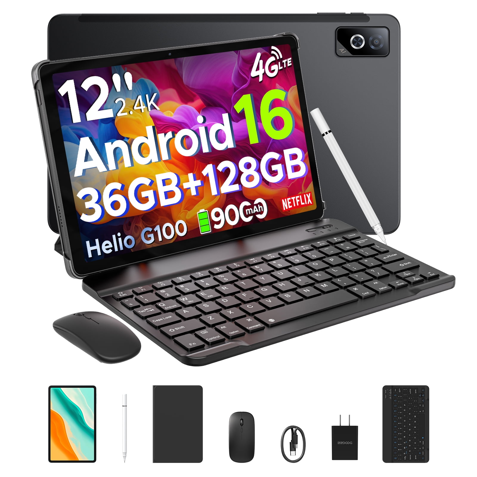 Aorlym P13 Pro 13.4 inch Large Tablet, Android 16 Tablets, Gemini