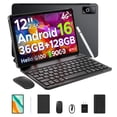 thumbnail image 1 of Tab G6 Pro Tablet 12 Inch, Android 16 Tablets, 90Hz 2.4K 36GB RAM+128GB ROM/TF 2TB, Helio G100 Octa-Core Gaming Tablet, 4G LTE/5G WiFi/9000mAh/Gemini AI/13MP+8MP/OTG/FACE ID/Dual Speakers, 1 of 7