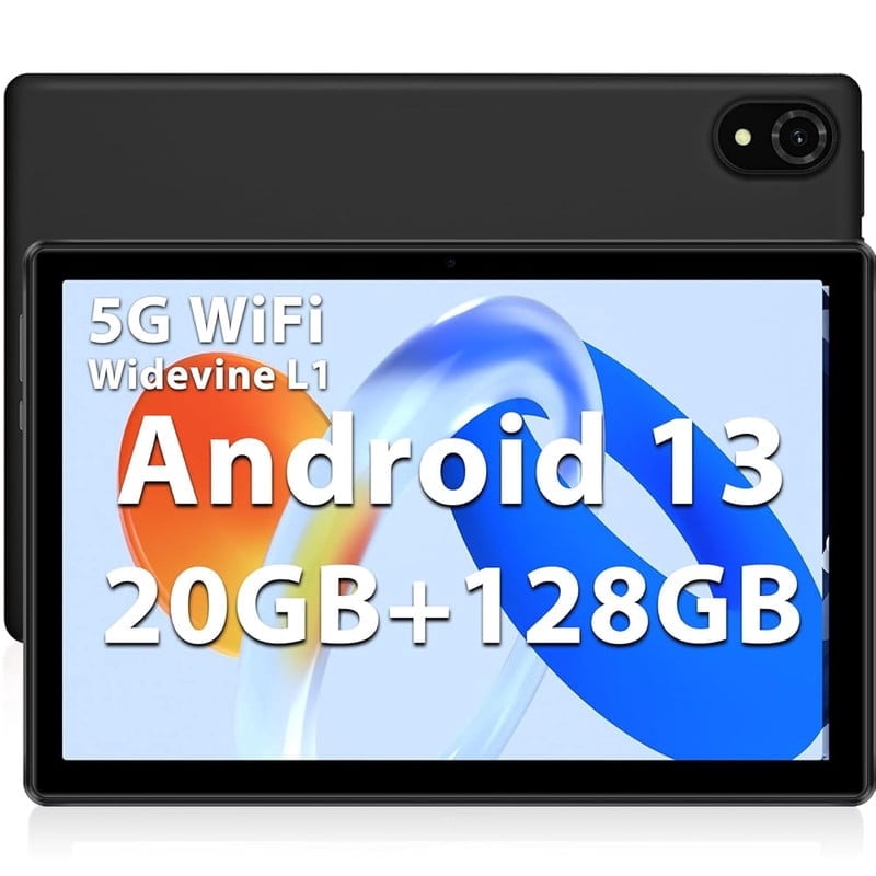 DOOGEE U10 PRO Android 13 Tablet 10 inch Tablets,20GB+128GB(TF 1TB) Android Tablet with Quad-Core Processor,2.4G/5G WiFi Tablet,5060mAh Battery Tablet Android,Dual Camera,BT5.0/GPS