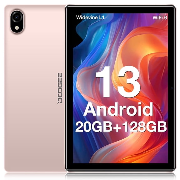 DOOGEE U10 PRO Android 13 Tablet 10 inch Tablets,20GB+128GB(TF 1TB) Android Tablet with Quad-Core Processor,2.4G/5G WiFi Tablet,5060mAh Battery Tablet Android,Dual Camera,BT5.0/GPS