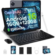 DOOGEE U11 Tablet with Keyboard 11 inch, Android 16 Tablet with Gemini AI, 16GB+128GB/2TB Storage, 8580mAh Battery, Octa-Core, BT5.0+5G WiFi, Widevine L1