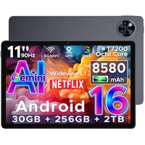 DOOGEE U11 Pro Android 16 Tablet,30GB+256GB/2TB TF Octa-Core,90Hz Display,8580mAh Gaming Tablet,Bluetooth 5.0+5G Wifi,Widevine L1,13MP+5MP,Face ID/Otg