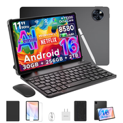 DOOGEE U11 Pro Android 16 Tablet with Keyboard,11 inch Android Tablet,30GB+256GB/2TB TF,8580mAh,Octa-Core,1080P,WiFi,Widevine L1,13MP+5MP,Face ID/Otg