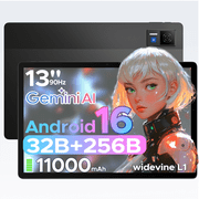 DOOGEE U13 Android 16 Tablet, 13 Inch Tablet with Gemini AI, 32GB RAM+256GB ROM/TF 2TB, 11000mAh Battery, 90Hz Display, Octa-Core, Widevine L1