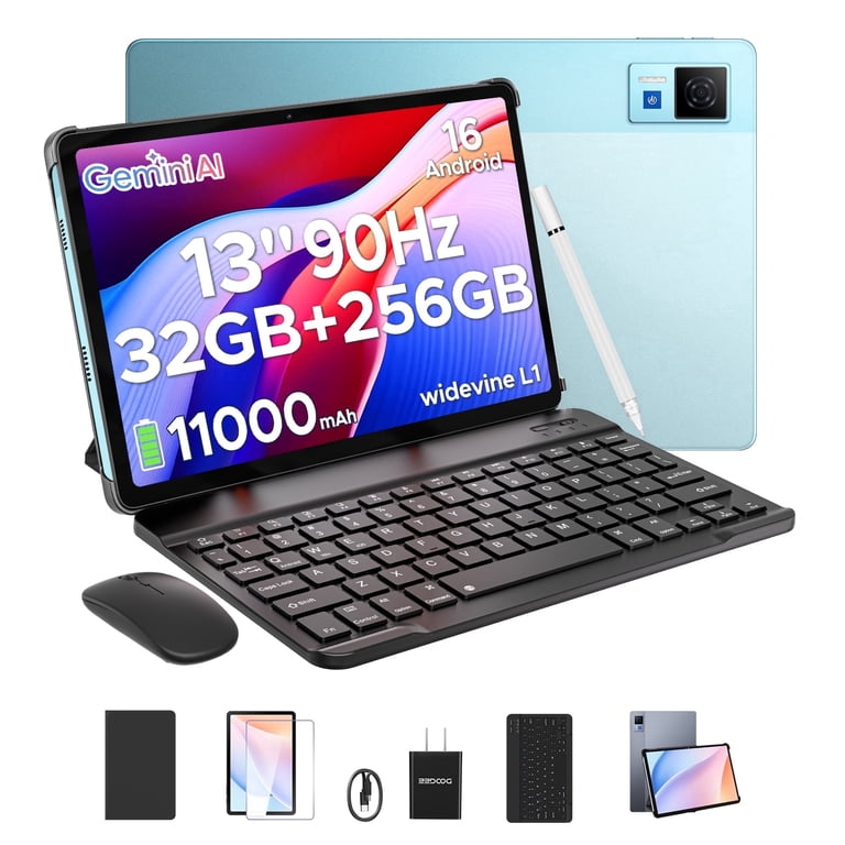 DOOGEE U13 Android 16 Tablet with Keyboard,13 inch Tablet with 7.9