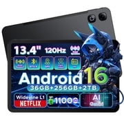 DOOGEE U13 PRO Android 16 Tablet,36GB+256GB/TF2TB,11000mAh/18W 13 Inch Tablet,120Hz Display,7.7mm ultra-thin,13MP+8MP Camera/Bt5.4/WiFi 5/GPS/Face Id