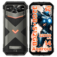thumbnail image 1 of DOOGEE V Max Pro 5G Rugged Smartphone, 22000mAh 32GB+512GB/TF 2TB Rugged Phone Unlocked Android 14, 108MP+20MP Rugged Cell Phone, 6.58" FHD+120Hz, IP68/IP69K Waterproof Phone, NFC/Face ID/WIFi 6, 1 of 10