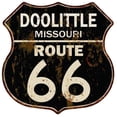 thumbnail image 1 of DOOLITTLE, MISSOURI Route 66 Shield Metal Sign Man Cave Garage 211110014095, 1 of 1