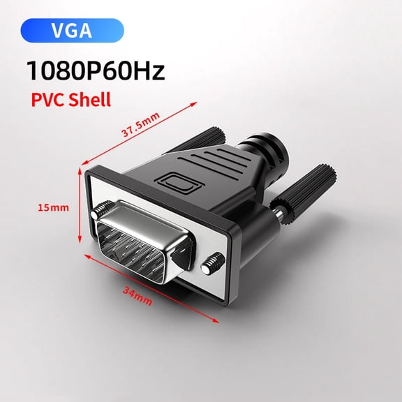 DOONJIEY 4K Virtual Display Adapter HDTV DP DVI VGA Display Emulator Dummy Plug for Remoter Control Center Game Studio